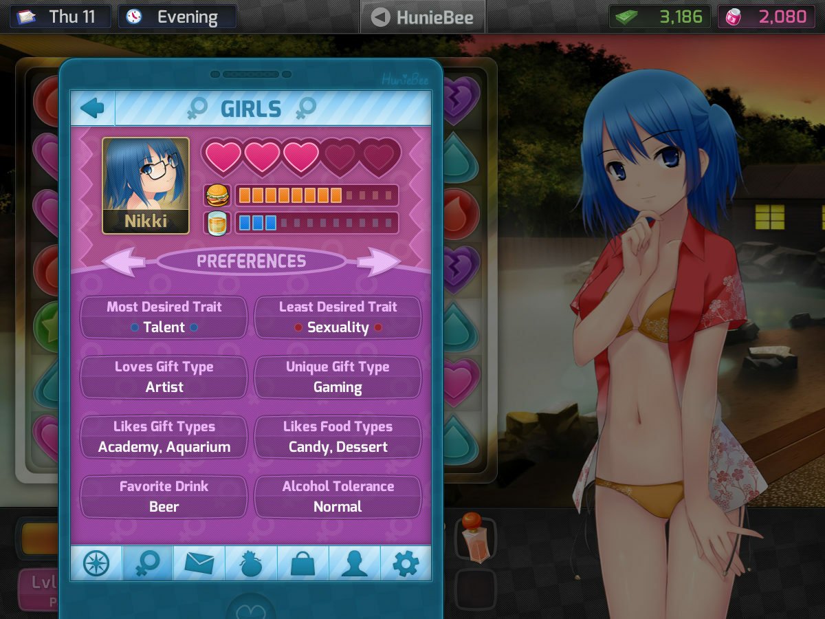 Скриншот 2 к игре HuniePop Deluxe Edition v1.2.0 [GOG] (2015)